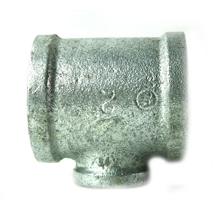 Thrifco Plumbing 2 Inch x 2 Inch x 1 Inch Galvanized Steel Reducer Tee 5217090